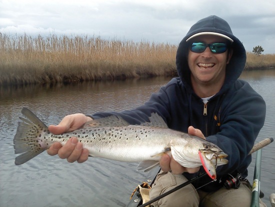 Yup. Trout are in the creeks already! Patience and timing.....